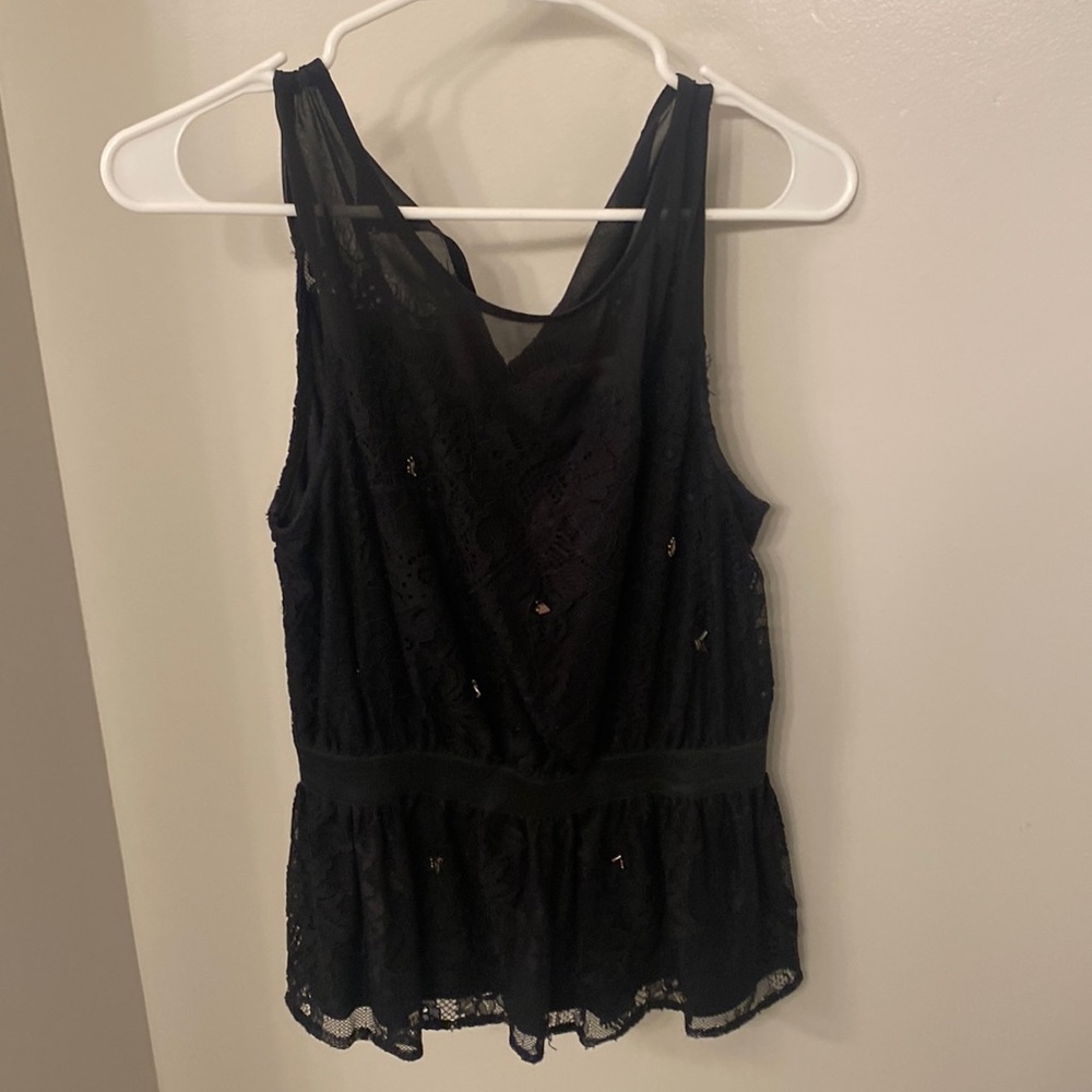 Black anthro top
